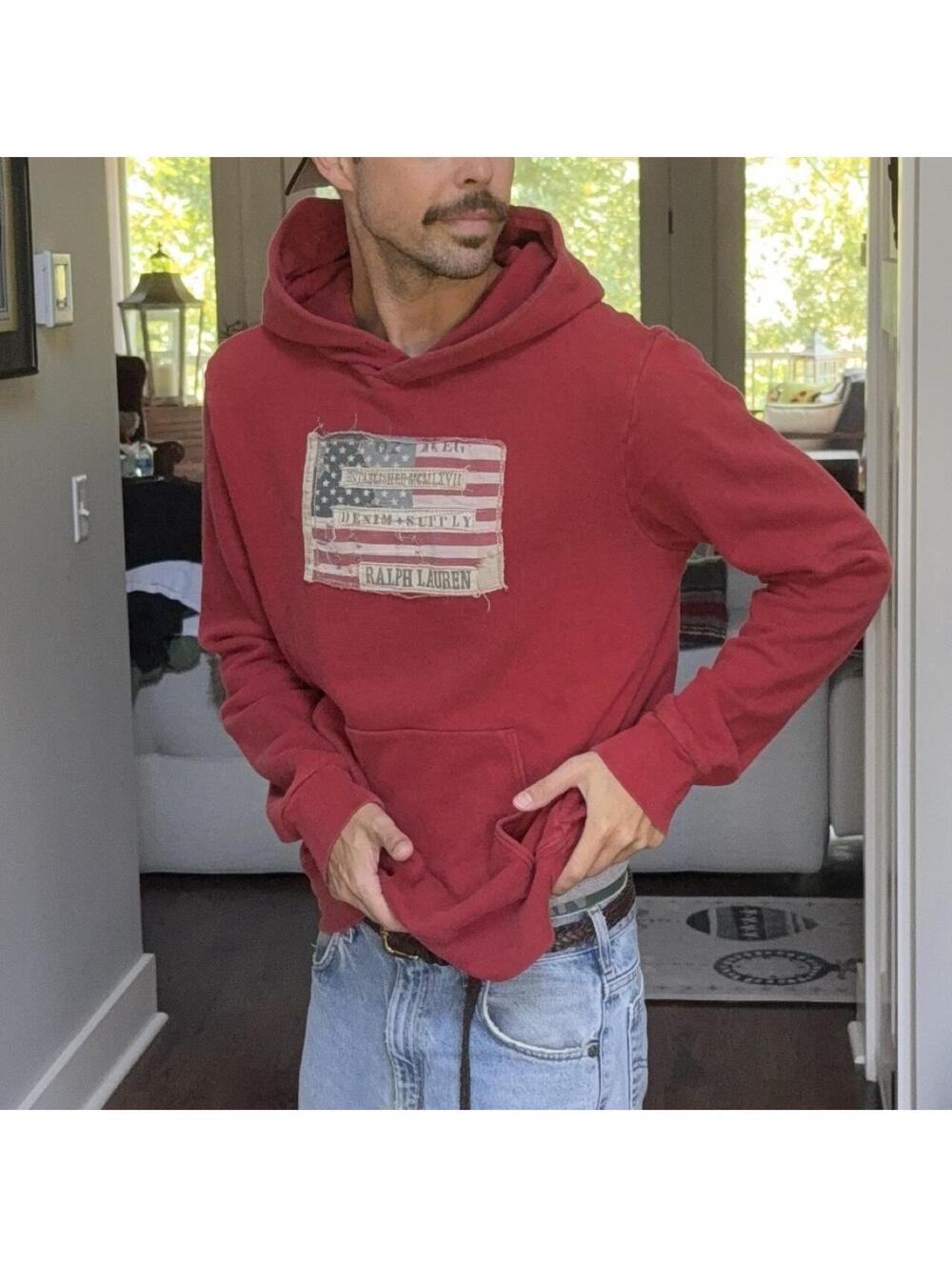 Denim & Supply Ralph Lauren Flag Hoodie XL 🇺🇸